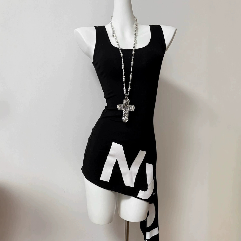 Zara Subculture Print Bodycon Dress Slim Fit
